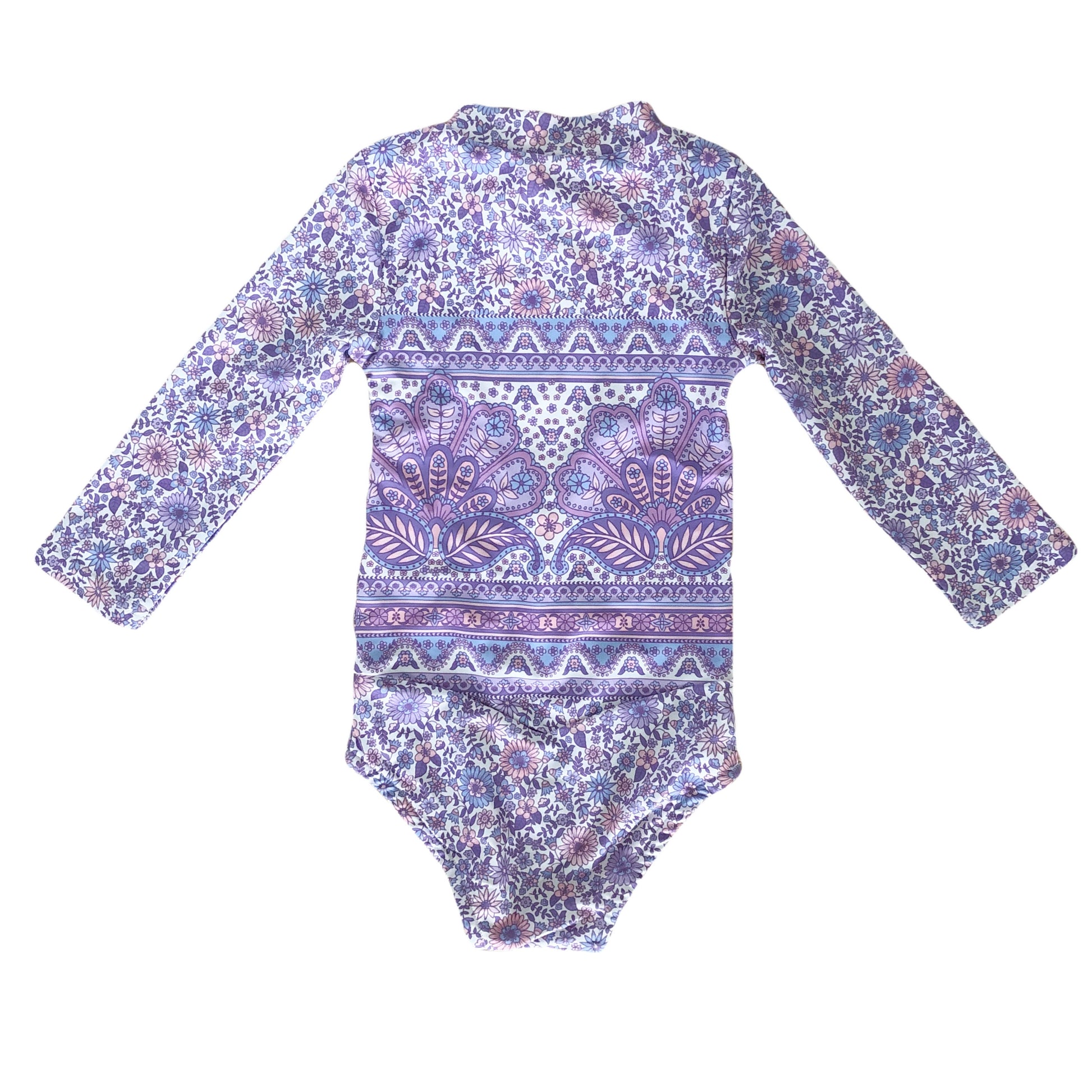 TULLY SURFSUIT ~ Peacock Floral in Lilac - Tully and the Chief